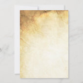 5 x 7 Herfst Aged Paper Anti-Weduwen Uitnodiging (Achterkant)