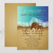 5 x 7-inch Beach Weddenschap Kaart (Voorkant / Achterkant)