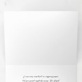 5 x 7-inch drieledige Letter Vold Holiday Kaart (Binnenzijde eerst)