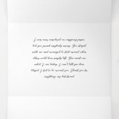 5 x 7-inch drieledige Letter Vold Holiday Kaart (Binnenkant midden)