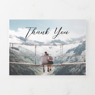 5 x 7-inch drieledige Letter Vold Holiday Kaart