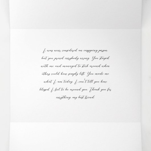 5 x 7-inch drieledige Letter Vold Holiday Kaart (Binnenkant midden)