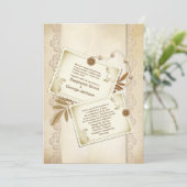 5 x 7-inch Elegant Grunge Wedding Invitatio Kaart (Staand voorkant)