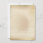 5 x 7-inch Elegant Grunge Wedding Invitatio Kaart (Achterkant)