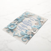 5 x 7-inch Folie Folie Uitnodiging (Gedraaid)