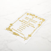 5 x 7-inch Folie huwelijksuitnodiging Folie Uitnodiging (Gedraaid)