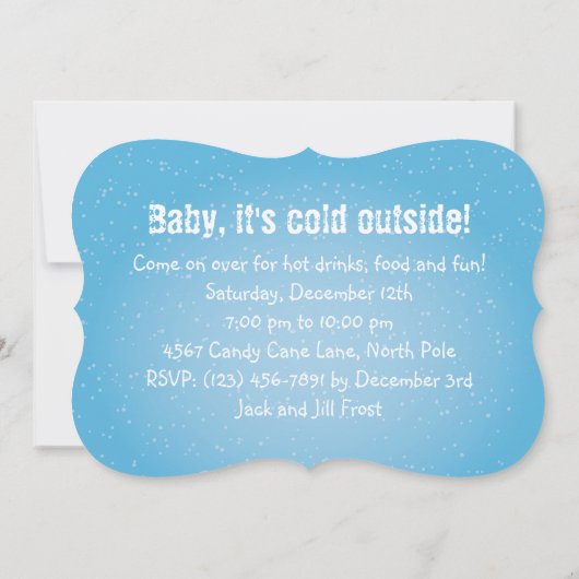 5 x 7 inch Fun Snowman-kerstfeest Kaart (Achterkant)