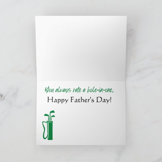 5 x 7-inch Golf-Vaderdag Kaart (Binnen)