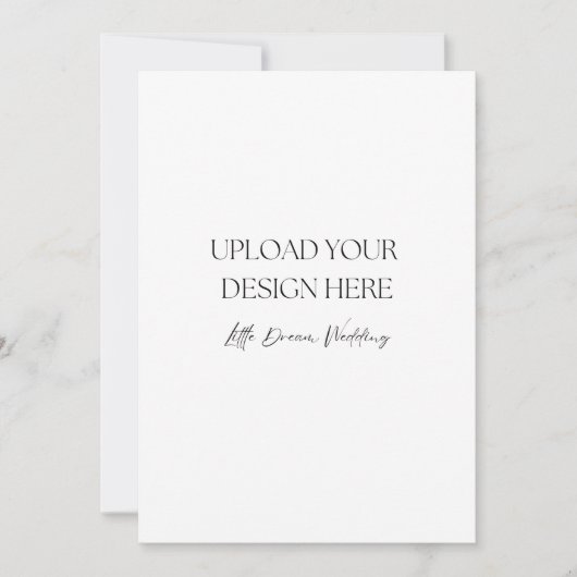 5 x 7 inch huwelijksprogramma, dubbelzijdig kaart (Voorkant)