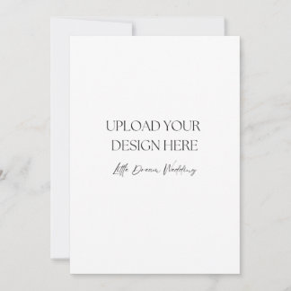 5 x 7 inch huwelijksprogramma, dubbelzijdig kaart