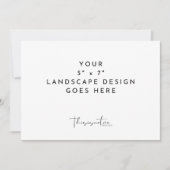 5 x 7-inch Kaart horizontale Sjabloon afdrukken (Voorkant)