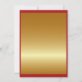 5 x 7-inch Luxe, moderne gouden ringen Kaart (Achterkant)