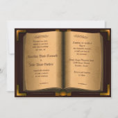 *5 x 7-inch oude  lederen bruiloft kaart (Voorkant)