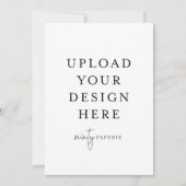 5 x 7 inch Portret Kaart (Voorkant)