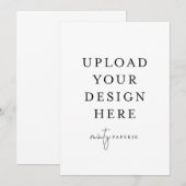 5 x 7 inch Portret Kaart (Voorkant / Achterkant)