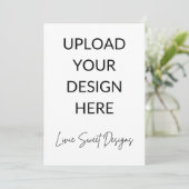 5 x 7 inch Portret Kaart (Staand voorkant)