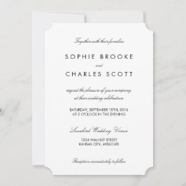 5 x 7-inch Simple Chic Ticket Sjabloon Weddenschap Kaart