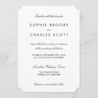 5 x 7-inch Simple Chic Ticket Sjabloon Weddenschap