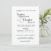 5 x 7-inch Sjabloon voor uitnodiging tot huwelijk  (Staand voorkant)