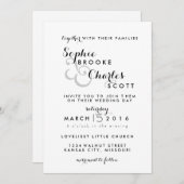 5 x 7-inch Sjabloon voor uitnodiging tot huwelijk  (Voorkant / Achterkant)