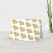 5 x 7 inch Sunshine Pastel Rainbow Hartelijk dank  Kaart (Achterkant)