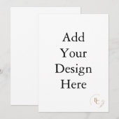 5 x 7-inch uitnodiging (Voorkant / Achterkant)