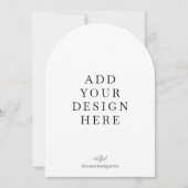 5 x 7-inch uitnodiging voor boogdrukwerk (Voorkant)