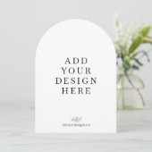 5 x 7-inch uitnodiging voor boogdrukwerk (Staand voorkant)