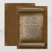 5 x 7-inch  uitnodiging voor gothische bruiloft (Voorkant / Achterkant)