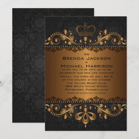 5 x 7-inch     uitnodiging voor weddenschappen met (Voorkant / Achterkant)