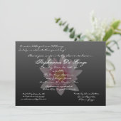 5 x 7 Inset Lily Invitation Kaart (Staand voorkant)