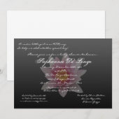 5 x 7 Inset Lily Invitation Kaart (Voorkant / Achterkant)