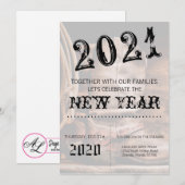 5 x 7 jaar nieuwe uitnodiging Cowboy Boots Barn Wo (Voorkant / Achterkant)