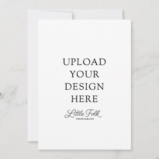 5 x 7" kaart (Achterkant)