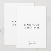 5" x 7" kaart afdrukken (Voorkant / Achterkant)