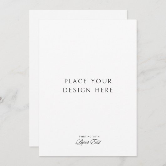 5" x 7" kaart afdrukken (Voorkant / Achterkant)