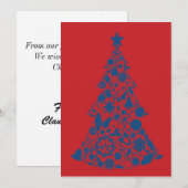 5 x 7 kerstkaart (Voorkant / Achterkant)