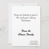 5 x 7 kerstkaart kaart (Achterkant)