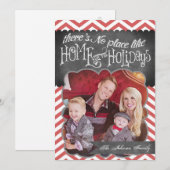 5 x 7 kerstkaart met XMAS Chalk Board Argyle PHOTO (Voorkant / Achterkant)