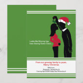 5 x 7 kerstkaarten voor zwangerschappen - mammie feestdagenkaart (Voorkant / Achterkant)