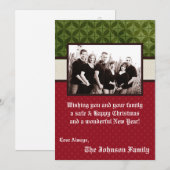 5 x 7 Kerstmis XMAS Happy Holiday PHOTO-kaart Feestdagenkaart (Voorkant / Achterkant)