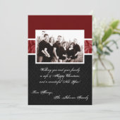 5 x 7 Kerstmis XMAS Happy Holiday PHOTO-kaart Feestdagenkaart (Staand voorkant)