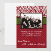 5 x 7 Kerstmis XMAS Happy Holiday PHOTO-kaart Feestdagenkaart (Voorkant / Achterkant)