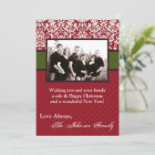 5 x 7 Kerstmis XMAS Happy Holiday PHOTO-kaart Feestdagenkaart (Staand voorkant)