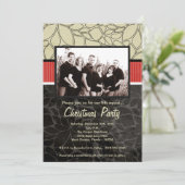 5 x 7 Kerstmis XMAS Happy Holiday PHOTO Uitnodigin Kaart (Staand voorkant)