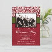 5 x 7 Kerstmis XMAS Happy Holiday PHOTO Uitnodigin Kaart (Staand voorkant)