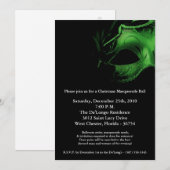 5 x 7 Kerstmis XMAS Masquerade Ball Mask Uitnodigi Kaart (Voorkant / Achterkant)