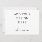 5 x 7 Landschapsuitnodiging Blanco Sjabloon Kaart (Voorkant)