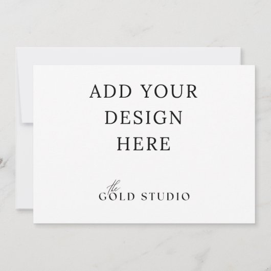 5 x 7 Landschapsuitnodiging Blanco Sjabloon Kaart (Achterkant)