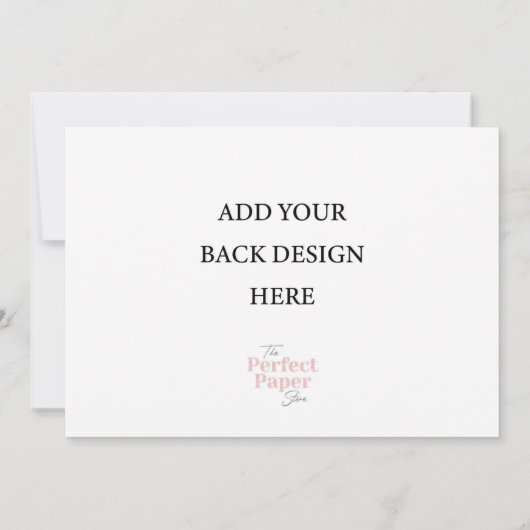 5 x 7 Landschapsuitnodiging Kaart (Achterkant)